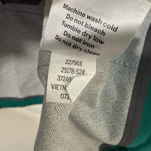 REI Co-op Women's Flash Stretch Rain Jacket Blue Teal 1X Plus Waterproof Shell - Picture 10 of 11